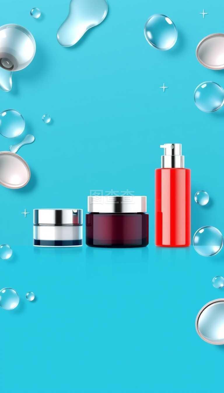 創新融合 化妝品與家用電器的3D寫實矢量圖示模板設計